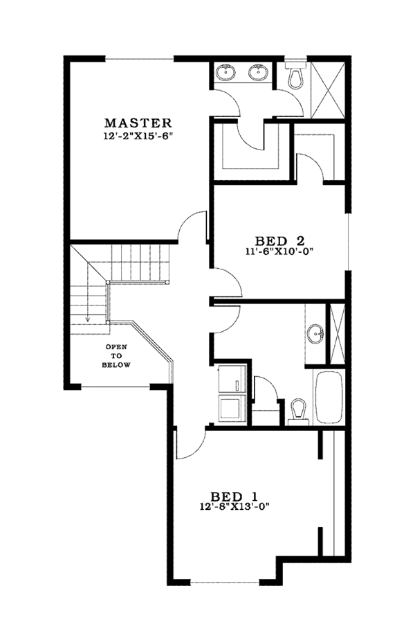 Home Plan - Traditional Floor Plan - Upper Floor Plan #943-31