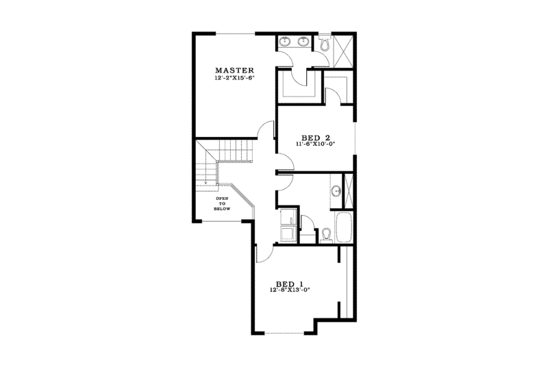 Traditional Style House Plan - 3 Beds 2.5 Baths 1590 Sq/Ft Plan #943-31 ...