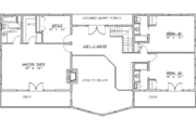 Modern Style House Plan - 5 Beds 5.5 Baths 3997 Sq/Ft Plan #117-153 