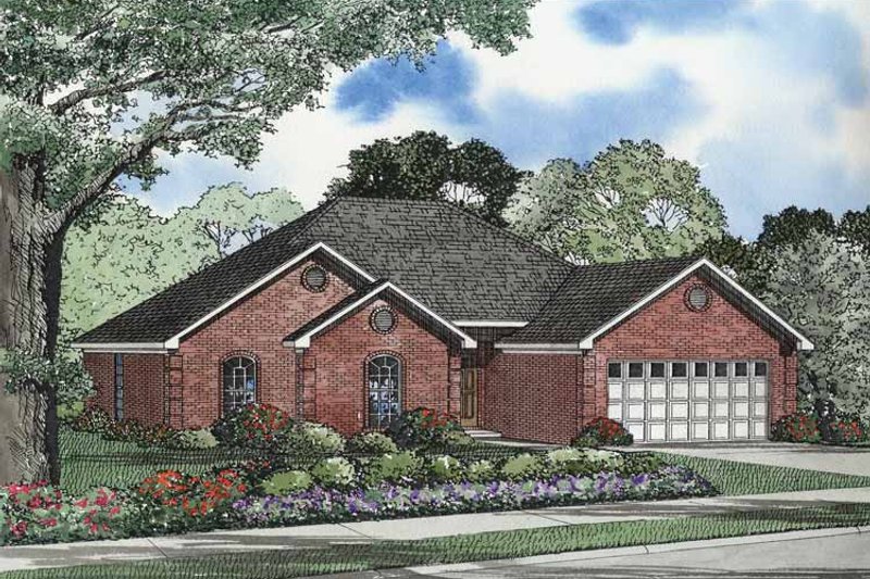 Dream House Plan - Ranch Exterior - Front Elevation Plan #17-2962