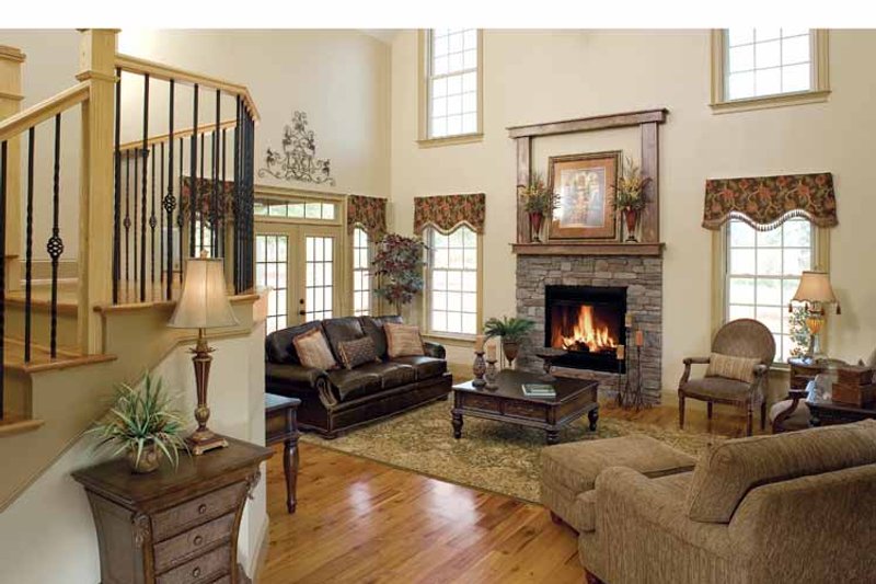 Home Plan - Interior - Family Room for Country House Plan #929-634 - 3 bed, 2.5 bath
