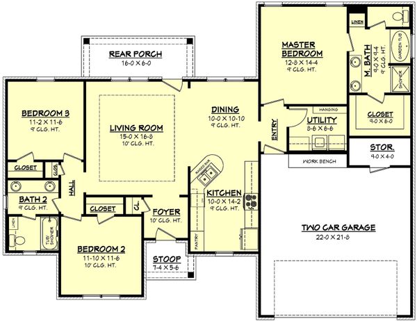 House Design - European Floor Plan - Main Floor Plan #430-62