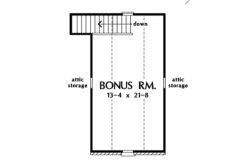 Home Plan - Floor Plan - Other Floor for Country House Plan #929-637 - 3 bed, 2 bath