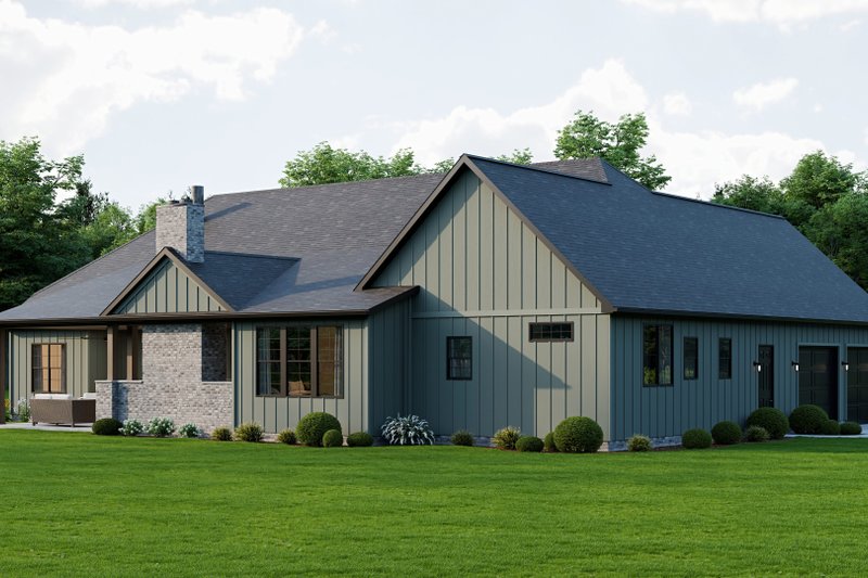 House Blueprint - Exterior - Rear Elevation 1 for Farmhouse House Plan #1089-67 - 3 bed, 2.5 bath