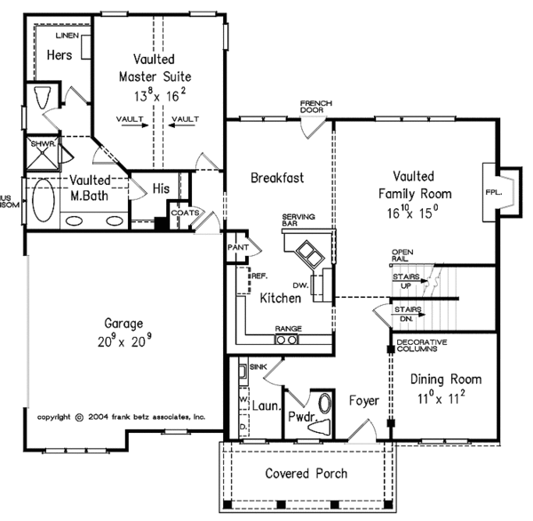Architectural House Design - Tudor Floor Plan - Main Floor Plan #927-313