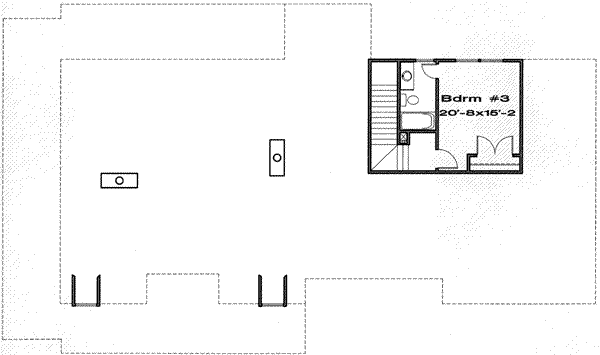 Traditional Floor Plan - Upper Floor Plan #6-192