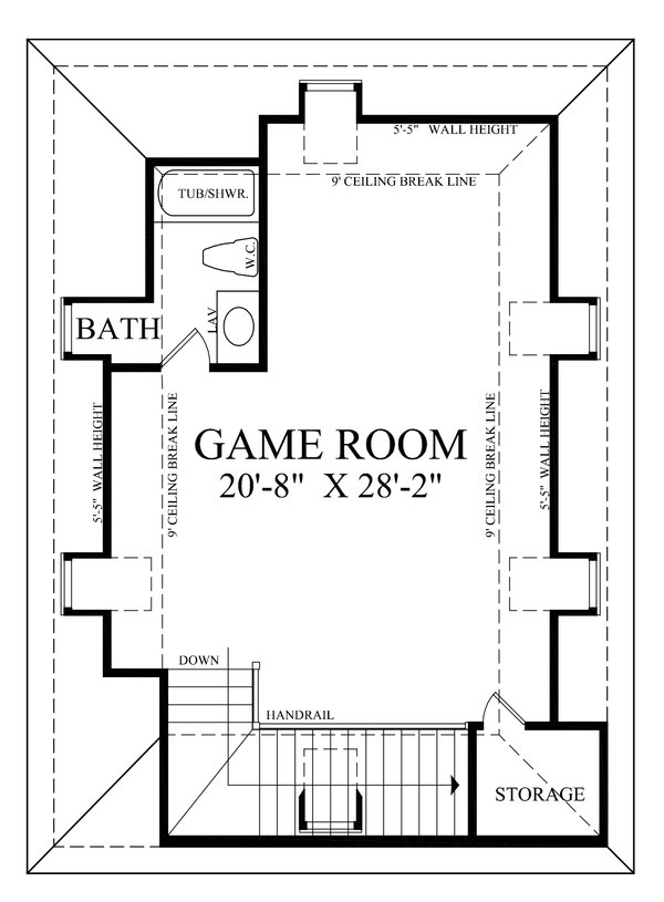 House Blueprint - Country Floor Plan - Upper Floor Plan #137-382