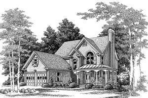 Exterior - Front Elevation 3 for Traditional House Plan #927-194 - 3 bed, 2.5 bath