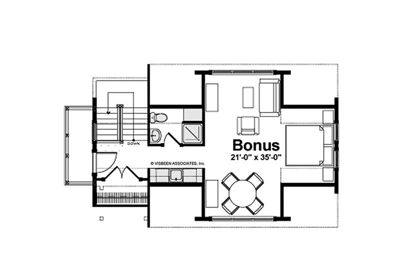 Architectural House Design - Floor Plan - Other Floor for Country House Plan #928-233 - 4 bed, 4 bath