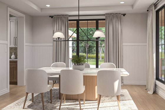 Interior - Dining Room 2 for Farmhouse House Plan #455-682 - 4 bed, 4.5 bath