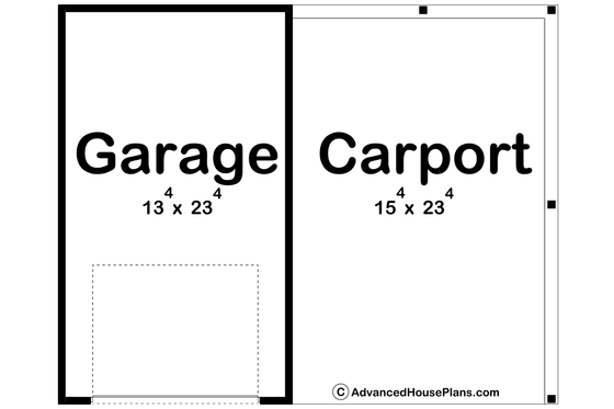 Floor Plan - Main Floor for Modern House Plan #455-608, 0 bath