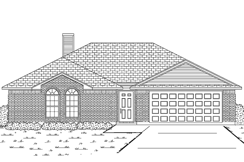 Dream House Plan - Exterior - Front Elevation 3 for Traditional House Plan #84-681 - 3 bed, 2 bath