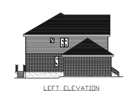Exterior - Other Elevation for European House Plan #138-259 - 4 bed, 2.5 bath