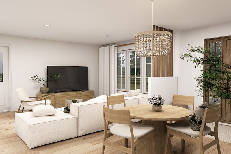 Home Plan - Interior - Dining Room 1 for Cottage House Plan #23-691 - 2 bed, 1 bath