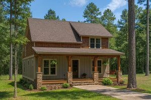 Country Exterior - Front Elevation Plan #923-90