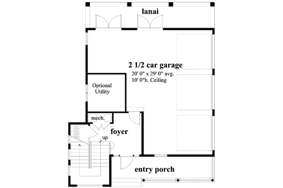 Floor Plan - Lower Floor for Country House Plan #930-168 - 3 bed, 2.5 bath