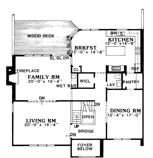Home Plan - Contemporary Floor Plan - Main Floor Plan #314-261