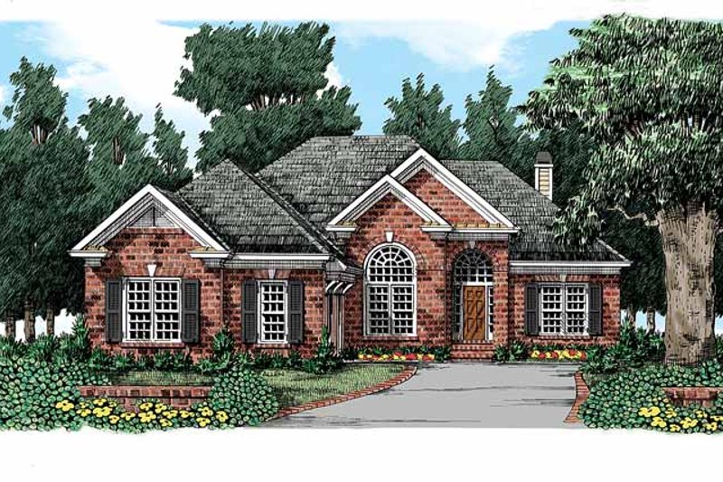Dream House Plan - Traditional Exterior - Front Elevation Plan #927-323