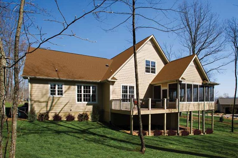 Home Plan - Exterior - Rear Elevation for Country House Plan #929-701 - 3 bed, 2 bath