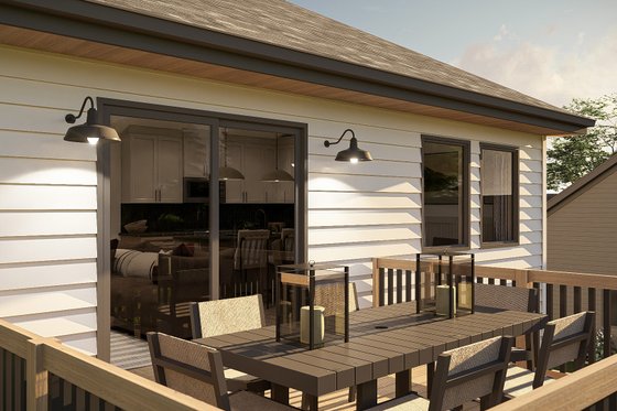 Exterior - Outdoor Living for Farmhouse House Plan #455-581 - 3 bed, 2.5 bath