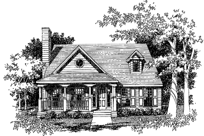 Home Plan - Country Exterior - Front Elevation Plan #1051-22