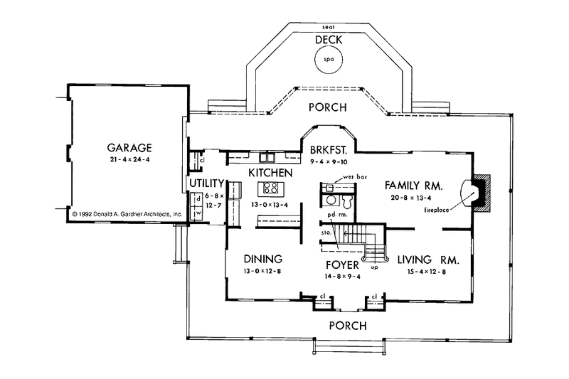 Home Plan - Floor Plan - Main Floor for Victorian House Plan #929-116 - 4 bed, 2.5 bath