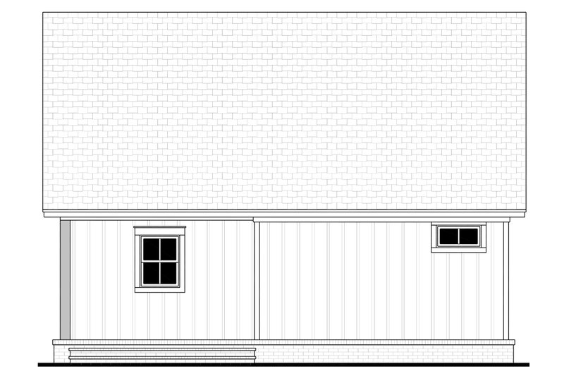 House Design - Exterior - Rear Elevation for Traditional House Plan #430-289 - 1 bed, 1 bath
