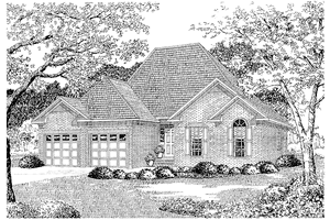 Country Exterior - Front Elevation Plan #17-2655
