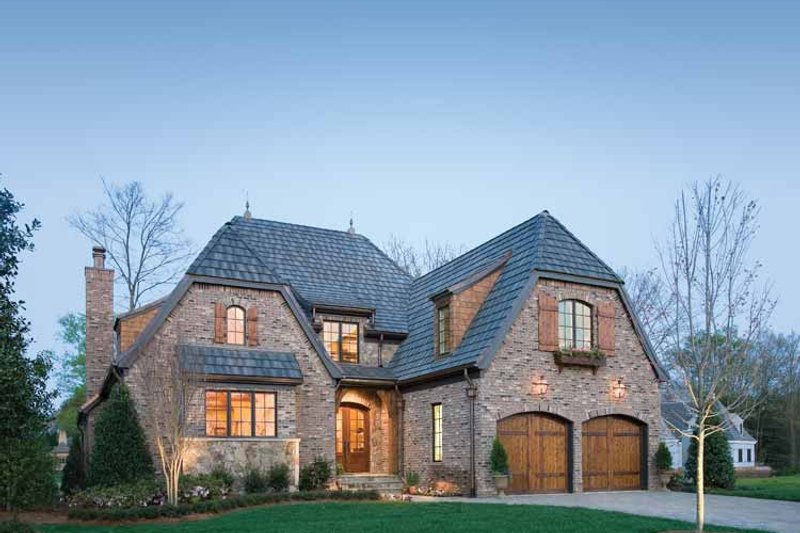 Dream House Plan - Exterior - Front Elevation 4 for European House Plan #453-606 - 3 bed, 4.5 bath