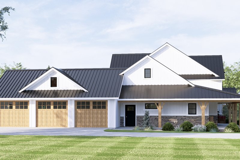 Architectural House Design - Exterior - Other Elevation 2 for Farmhouse House Plan #1064-101 - 3 bed, 2.5 bath