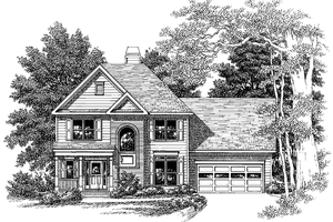 Country Exterior - Front Elevation Plan #927-755