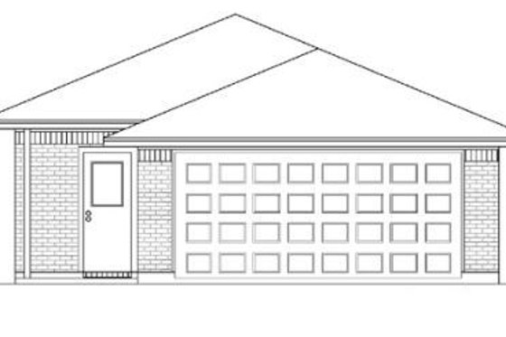 Exterior - Rear Elevation for Traditional House Plan #84-305 - 3 bed, 2 bath