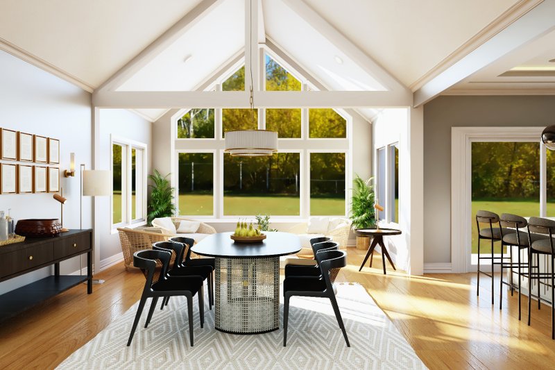 House Blueprint - Interior - Dining Room 1 for Country House Plan #1064-363 - 1 bed, 1.5 bath