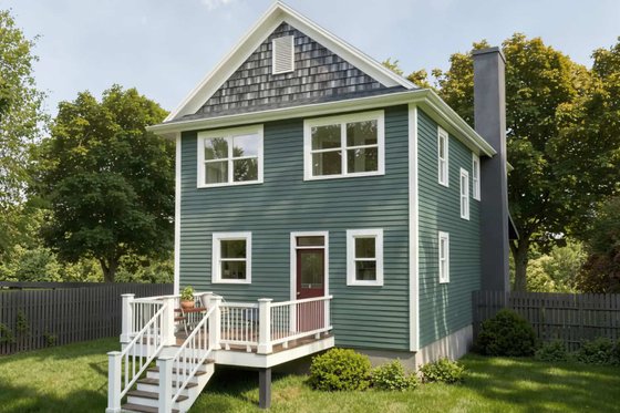 Exterior - Front Elevation 4 for Craftsman House Plan #79-261 - 3 bed, 2.5 bath