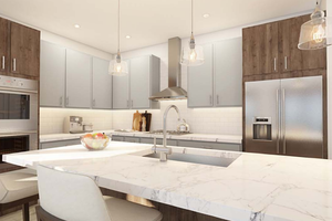 Interior - Kitchen 1 for Contemporary House Plan #48-1056 - 3 bed, 2 bath