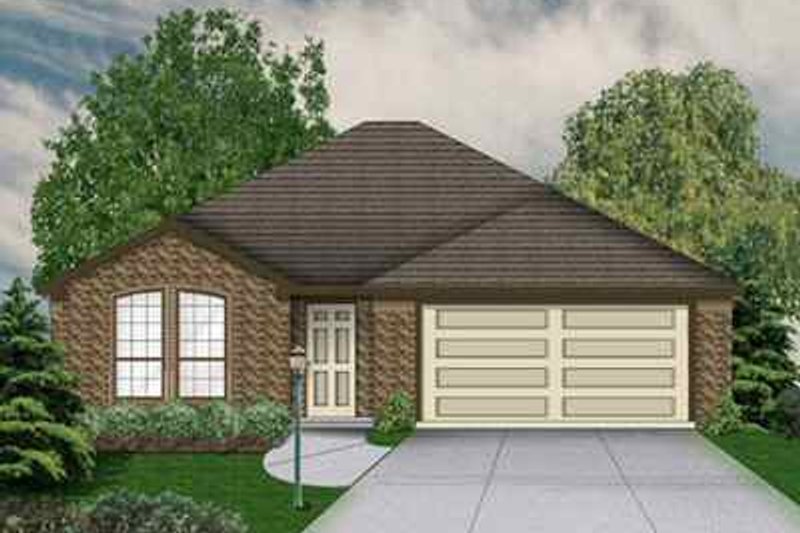 Traditional Style House Plan - 3 Beds 2 Baths 1434 Sq/Ft Plan #84-107