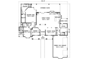 Adobe / Southwestern Style House Plan - 4 Beds 3 Baths 2801 Sq/Ft Plan #1-1022 