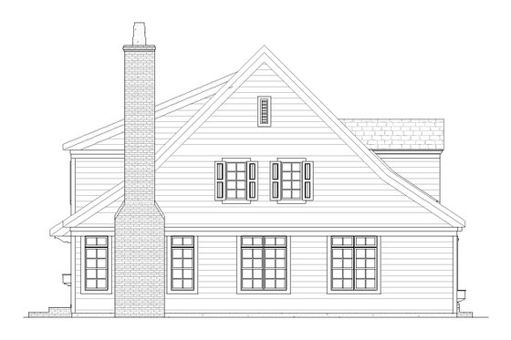 Exterior - Other Elevation for Farmhouse House Plan #901-5 - 3 bed, 2.5 bath