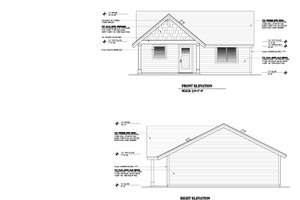Exterior - Other Elevation for Craftsman House Plan #53-695 - 2 bed, 1 bath