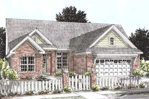 Traditional Exterior - Front Elevation Plan #20-1593