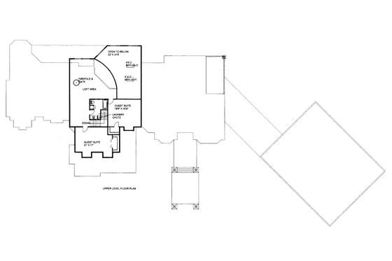 Floor Plan - Upper Floor for Craftsman House Plan #117-700 - 5 bed, 3 bath