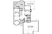 European Style House Plan - 4 Beds 2.5 Baths 2441 Sq/Ft Plan #417-266 