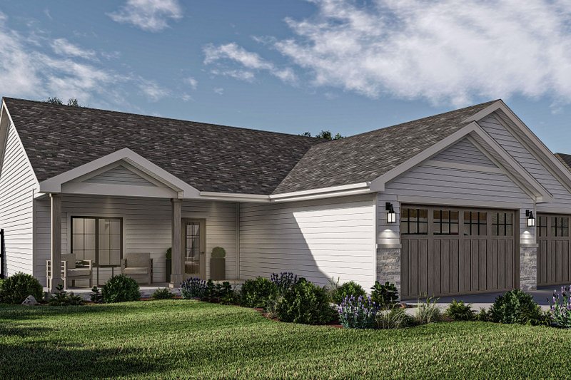 House Design - Exterior - Other Elevation 1 for Traditional House Plan #455-432 - 3 bed, 2 bath