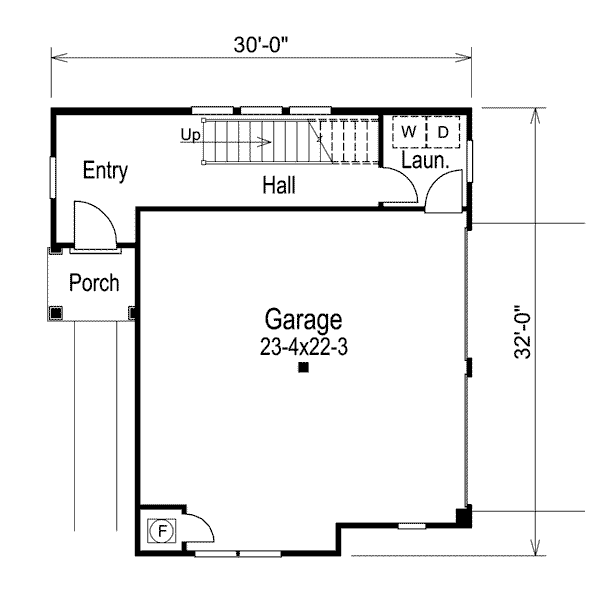 Home Plan - Traditional Floor Plan - Main Floor Plan #57-291