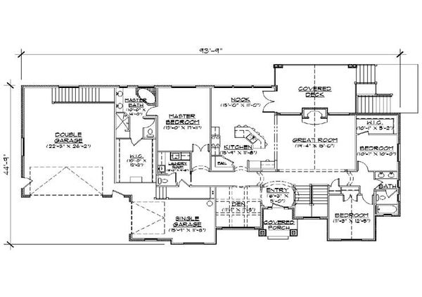 House Plan Design - Traditional Floor Plan - Main Floor Plan #5-273