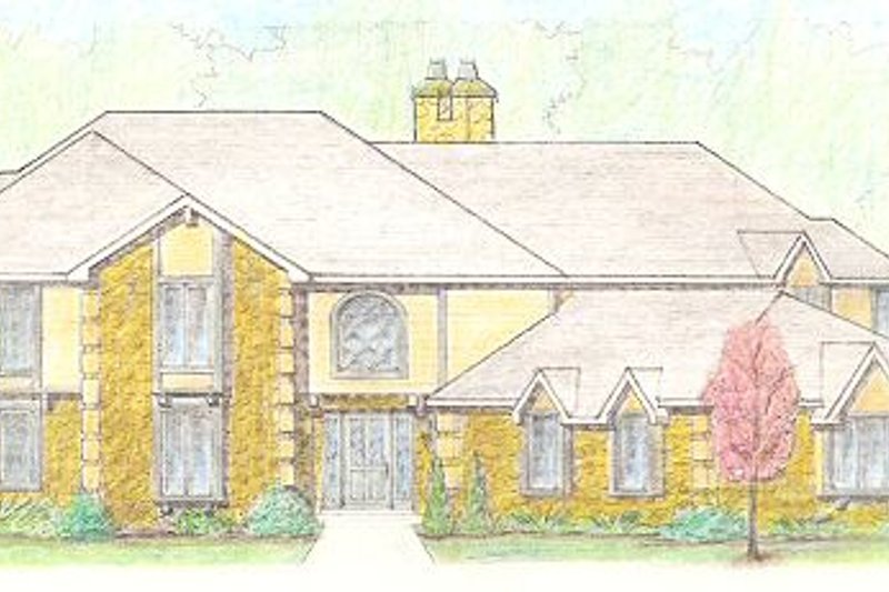 Traditional Style House Plan - 5 Beds 4.5 Baths 4760 Sq/Ft Plan #421-130