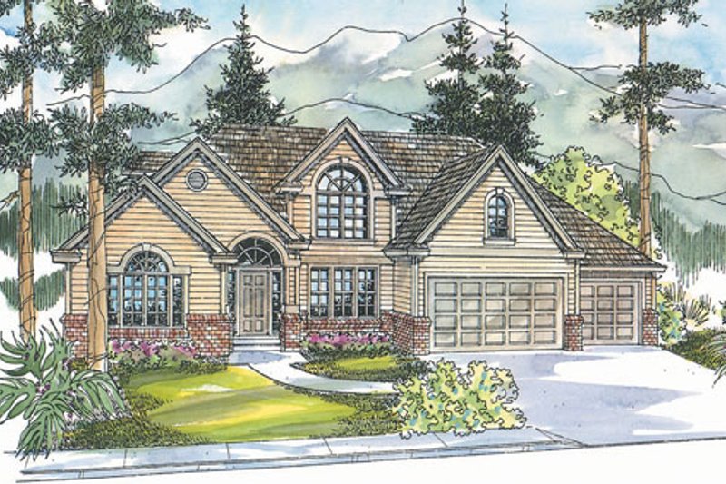 Dream House Plan - Exterior - Front Elevation Plan #124-716