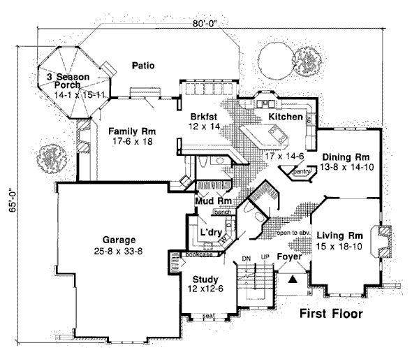 European Floor Plan - Main Floor Plan #312-810