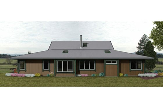Exterior - Other Elevation 1 for Country House Plan #452-1 - 3 bed, 2 bath