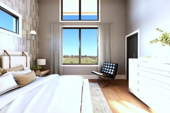 Interior - Master Bedroom for Modern House Plan #1064-317 - 3 bed, 2 bath
